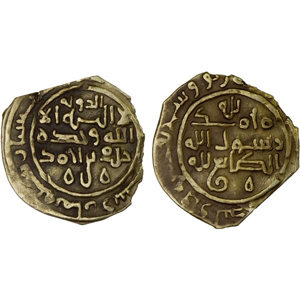 SAFFARID: Khalaf b. Ahmad, 3rd reign, 981-1000, AV fractional dinar (1.62g), Sijistan, AH(3)78, nice