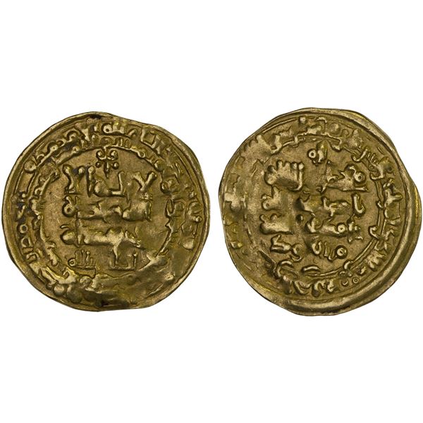 GHAZNAVID: Mas'ud I, 1030-1041, AV dinar (3.37g), Nishapur, AH426, VF