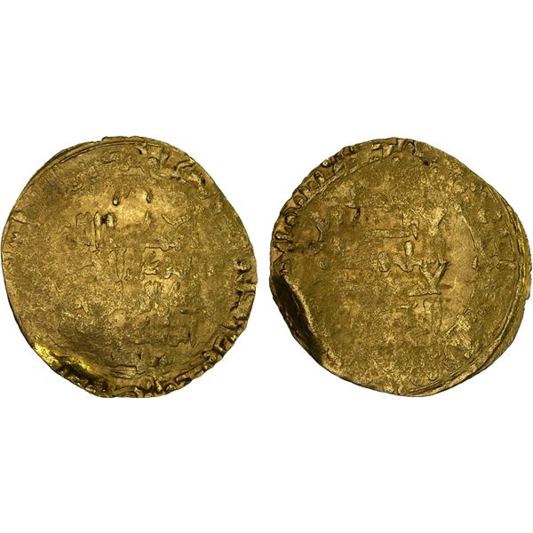GREAT SELJUQ: Barkiyaruq, 1093-1105, AV dinar (2.40g), NM, ND, very crude XF