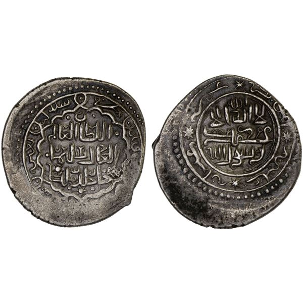 ILKHAN: Sulayman, 1339-1346, AR dinar (4.22g), Ruyan, AH740, VF