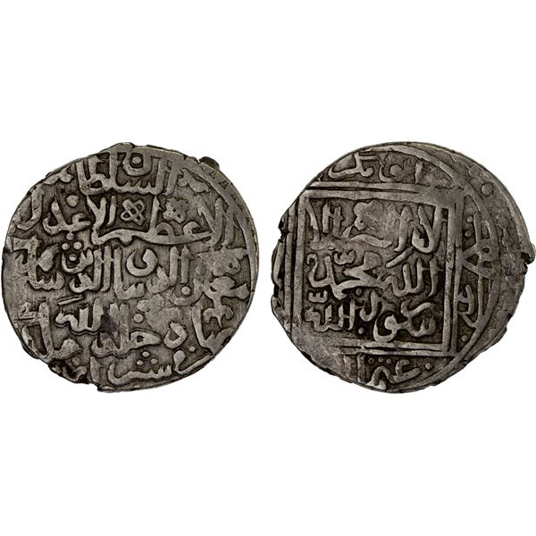 TIMURID: Shahrukh, 1405-1447, AR tanka (5.46g), Shiraz, ND, VF