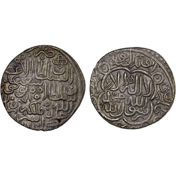 TIMURID: Abu Sa'id, 1451-1469, AR tanka (5.10g), Astarabad, AH871, XF