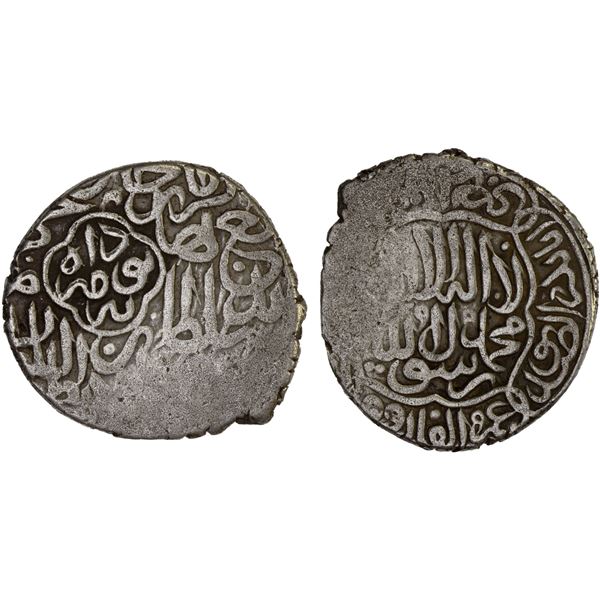 TIMURID: Muzaffar Husayn, 1506, AR tanka (4.72g), Herat, ND, VF