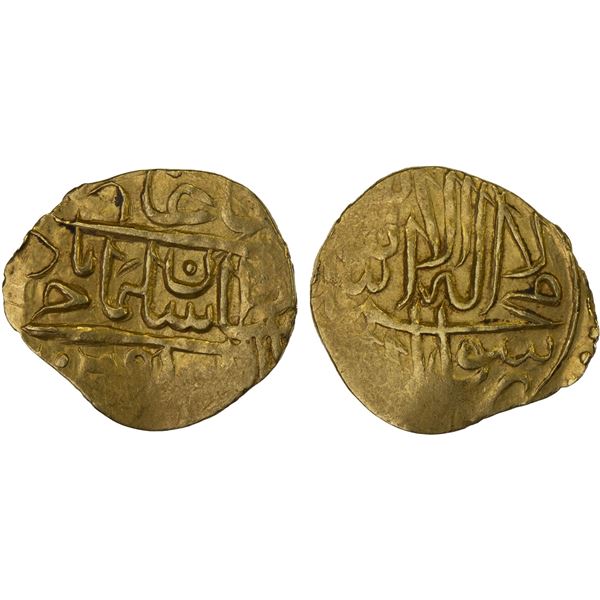 TIMURID: Sulayman Mirza, 1529-1584, AV 1/12 Indian mohur (0.92g), [Badakhshan], ND, VF