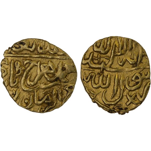 TIMURID: Shahrukh III, 1575-1579, AV 1/12 Indian mohur (0.94g), [Badakhshan], ND, strong VF