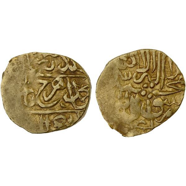 TIMURID: Shahrukh III, 1575-1579, AV 1/12 Indian mohur (0.91g), [Badakhshan], DM, Fine
