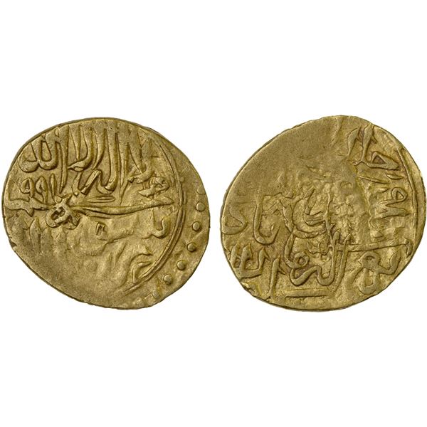 TIMURID: Shahrukh III, 1575-1579, AV 1/12 Indian mohur (0.90g), [Badakhshan], DM, Fine