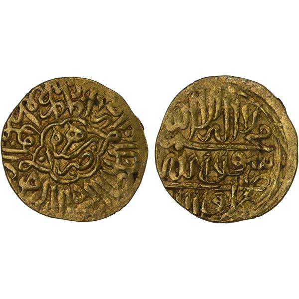 SAFAVID: Tahmasp I, 1524-1576, AV heavy 1/4 ashrafi (1.10g), Herat, ND, VF-XF