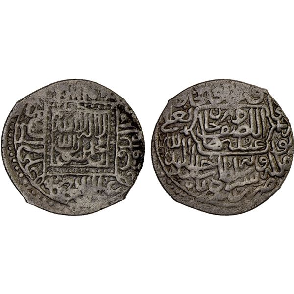 SHAYBANID: 'Abd al-Latif, 1540-1552, AR tanka (4.73g), Tashkent, ND, VF