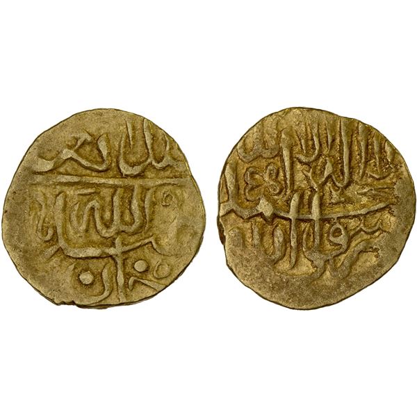 SHAYBANID: 'Abd Allah II, 1583-1598, AV 1/12 Indian mohur (0.94g), [Badakhshan], ND, VF
