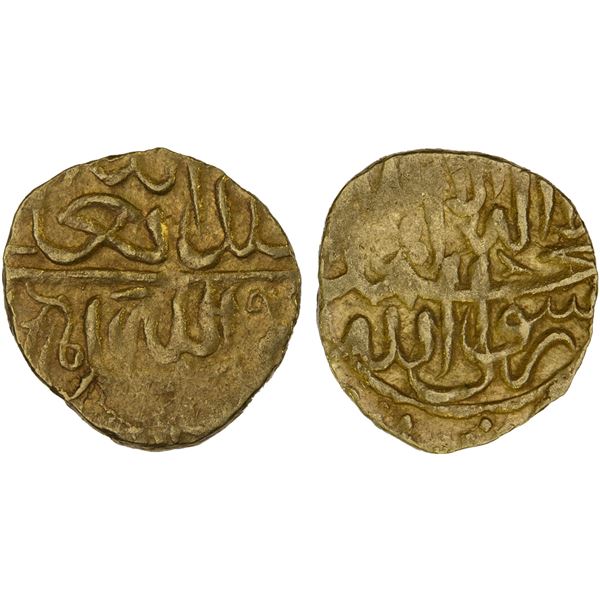 SHAYBANID: 'Abd Allah II, 1583-1598, AV 1/12 Indian mohur (0.93g), [Badakhshan], ND, VF