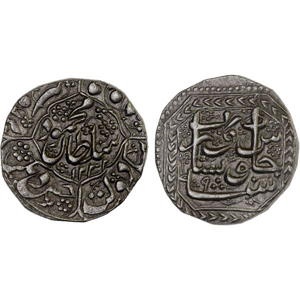 AFGHANISTAN: DURRANI: Mahmud Shah, 1809-1817, AR rupee (10.68g), Peshawar, AH1232 year 9, AU