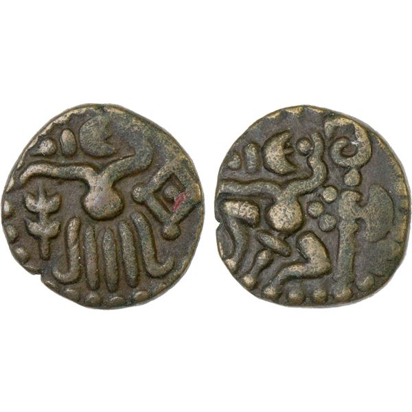 VENAD CHERA (Tamilnadu): Anonymous, 11th century, AE cash (4.04g), Choice VF