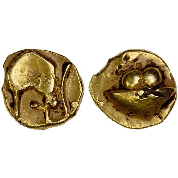 BIJAPUR: Anonymous, 17th century, AV 1/2 pagoda (1.67g), VF-XF