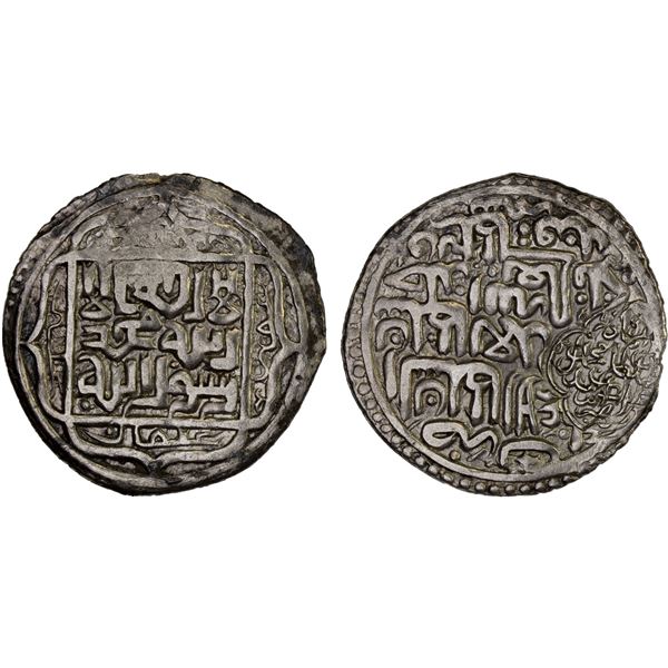 MUGHAL: Babur, 1st reign, 1497-1498, AR shahrukhi (4.69g), NM, AH90(3)