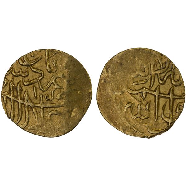 MUGHAL: Akbar I, 1556-1605, AV 1/12 Indian mohur (0.94g), [Badakhshan], ND, VF