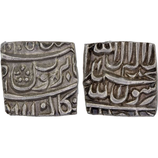 MUGHAL: Akbar I, 1556-1605, AR square rupee, Bangala, AH1010, PCGS MS62