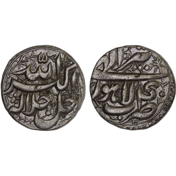 MUGHAL: Akbar I, 1556-1605, AR rupee (11.26g), Lahore, IE40, XF