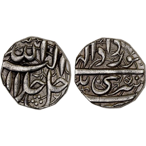 MUGHAL: Akbar I, 1556-1605, AR rupee (11.39g), Srinagar, IE50, XF-AU