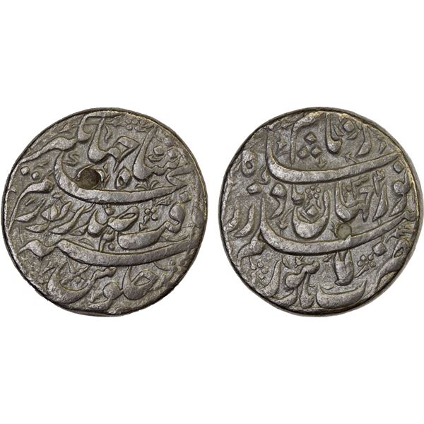 MUGHAL: Jahangir, 1605-1628, AR rupee, Lahore, AH1034 year 20, VF