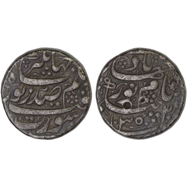 MUGHAL: Jahangir, 1605-1628, AR rupee (11.37g), Surat, AH1035 year 20, VF