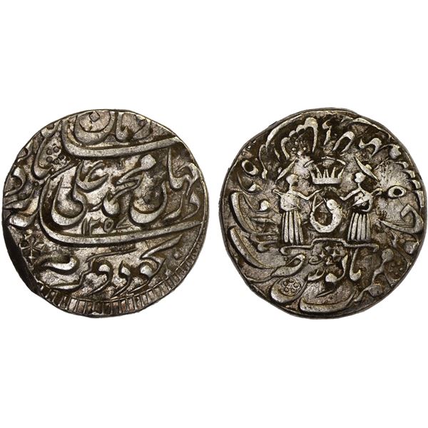 AWADH: Muhammad Ali Shah, 1837-1842, AR rupee (11.13g), Lucknow, AH1257 year 5, VF-XF