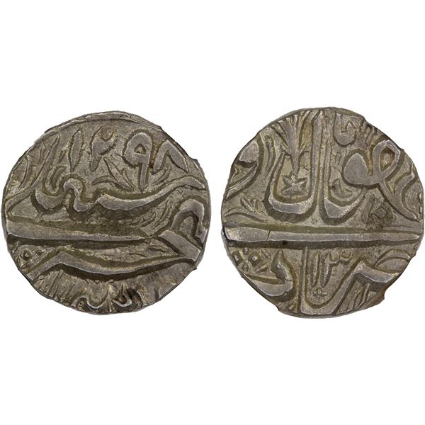 BHOPAL: Shah Jahan Begam, 1868-1901, AR rupee, Bhopal, AH1297 year 13, NGC MS63