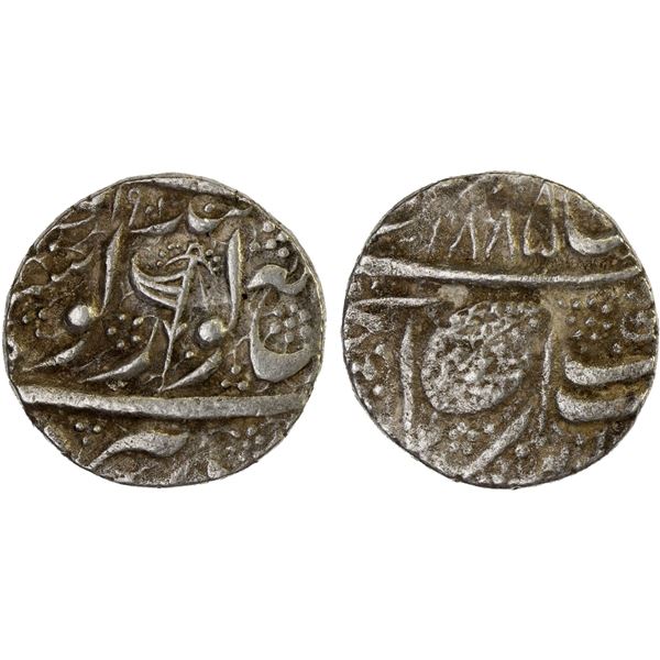 SIKH EMPIRE: AR nanakshahi rupee (10.92g), Amritsar, VS1902, VF