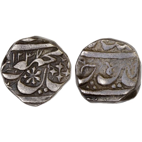 SIKH EMPIRE: AR durrani rupee (10.82g), Derajat, AH1237, attractive VF
