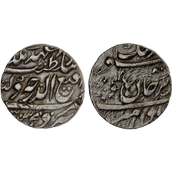 TONK: Muhammad Ali Khan, 1864-1867, AR rupee (11.32g), Sironj, AH1280, VF-XF