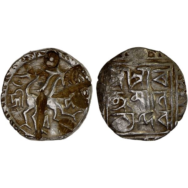 TRIPURA: Ratna Manikya, 1464-1489, AR tanka (9.77g), ND, VF