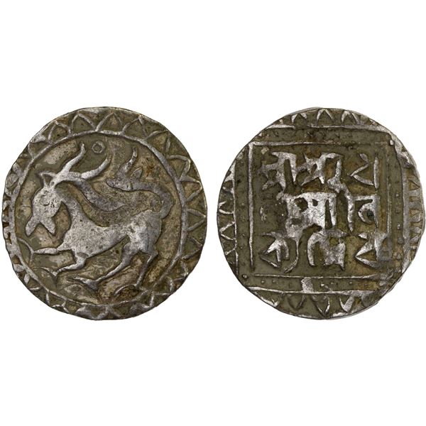 TRIPURA: Dhanya Manikya, 1490-1526, AR tanka (10.29g), ND, F-VF