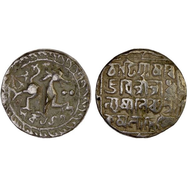 TRIPURA: Dhanya Manikya, 1490-1526, AR tanka (10.56g), SE1435, nearly VF
