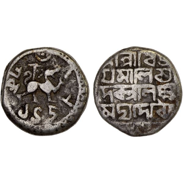 TRIPURA: Vijaya Manikya, 1532-1564, AR tanka (10.08g), SE1458, Fine
