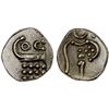 Image 1 : DUTCH INDIA: Anonymous, 18th century, AR 2 puttun (fanam) (1.08g), Cochin, Choice XF