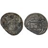 Image 1 : PORTUGUESE INDIA: BACAIM: Portuguese Colony, 2 bazarucos (?) (5.72g), 1740, Fine