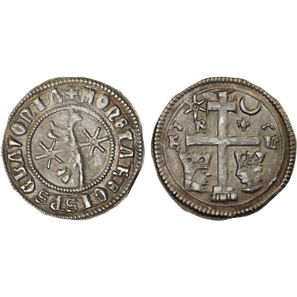 CROATIA: Bela IV, 1235-1270, AR banovac (0.85g), XF