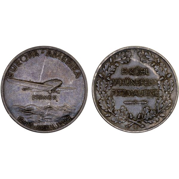 GERMANY: Weimar Republic, AR medal (24.96g), 1928, Unc