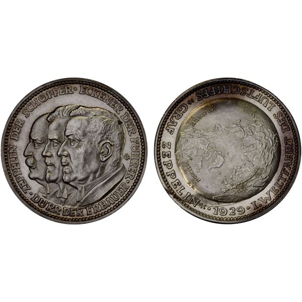GERMANY: Weimar Republic, AR medal (24.93g), 1929, Choice UNC