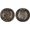 Image 1 : GREAT BRITAIN: ENGLAND: William III, 1694-1702, AR threepence, 1699, XF