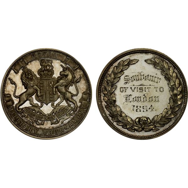 GREAT BRITAIN: Victoria, 1837-1901, AR medal (25.79g), 1894, AU