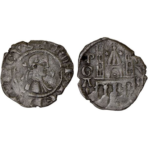 ITALY: BERGAMO: BI denaro (0.84g), ND (13th-14th century), VF