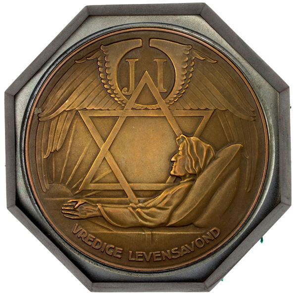 NETHERLANDS: AE medal (378.2g), ND (1938), Unc