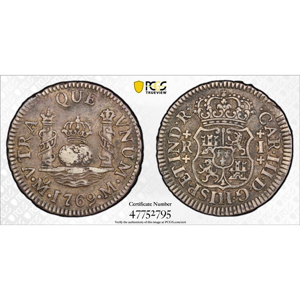 MEXICO: Carlos III, 1759-1788, AR real, 1769-Mo, PCGS XF40