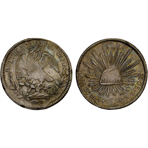 MEXICO: Republic, AR 8 reales (27.52g), 1841-Zs, XF