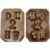Image 1 : PUERTO RICO: AE 2 (almudes) token (3.39g), ND (ca. 1890's?), VF