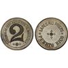 Image 1 : PUERTO RICO: 2 (almudes) token (13.64g), ND (ca. 1900?), Unc