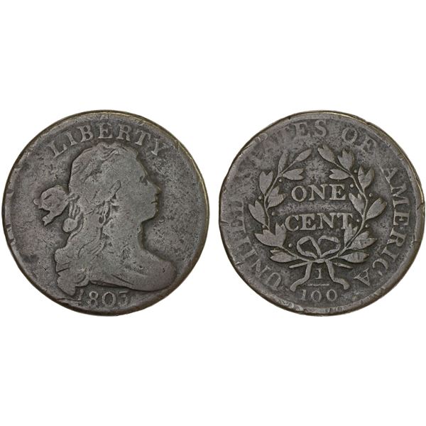 UNITED STATES: AE cent, 1803, F-VF