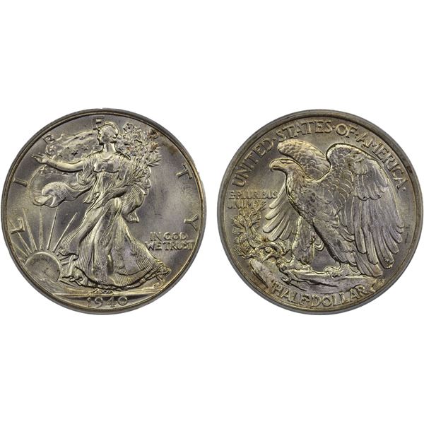 UNITED STATES: AR 50 cents, 1940, PCGS MS64