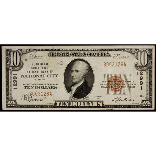 UNITED STATES: Banknotes, 10 dollars, 1929, Choice VF